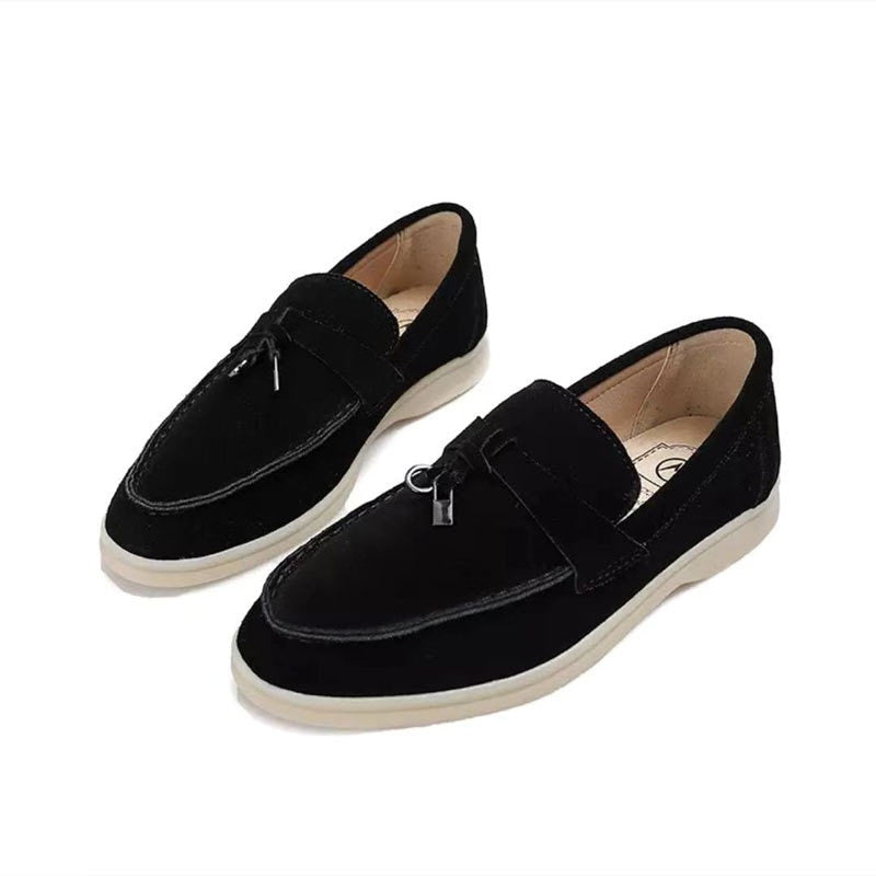 Schicke Lederloafer mit Schnallendetail