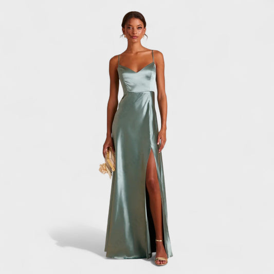 Satin Nachthemdkleid