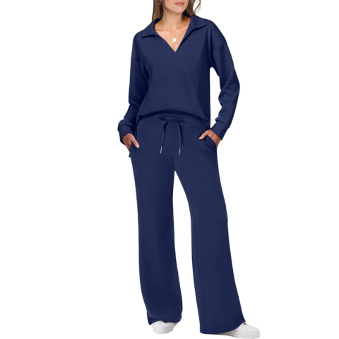 Gemütliches Damen-Casual-Loungewear-Trainingsanzug-Set