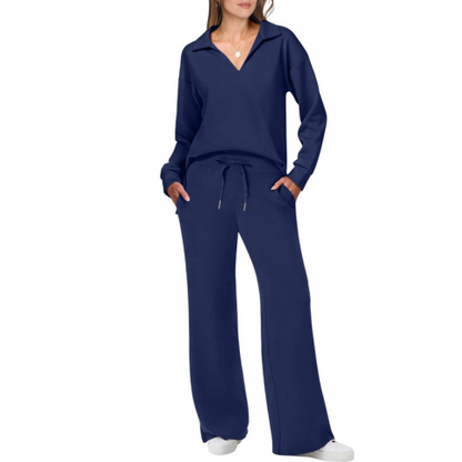 Gemütliches Damen-Casual-Loungewear-Trainingsanzug-Set