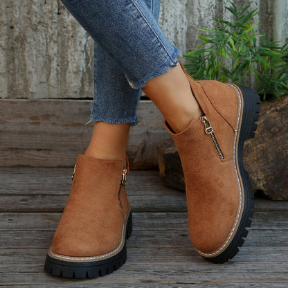 Schicke Leder-Stiefeletten für Damen