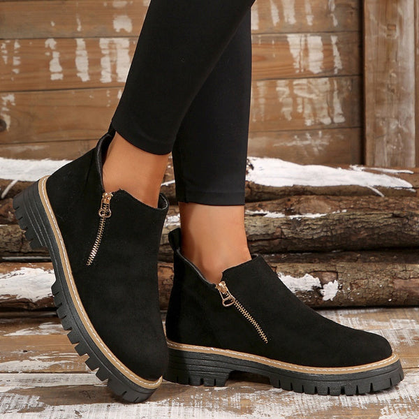 Schicke Leder-Stiefeletten für Damen