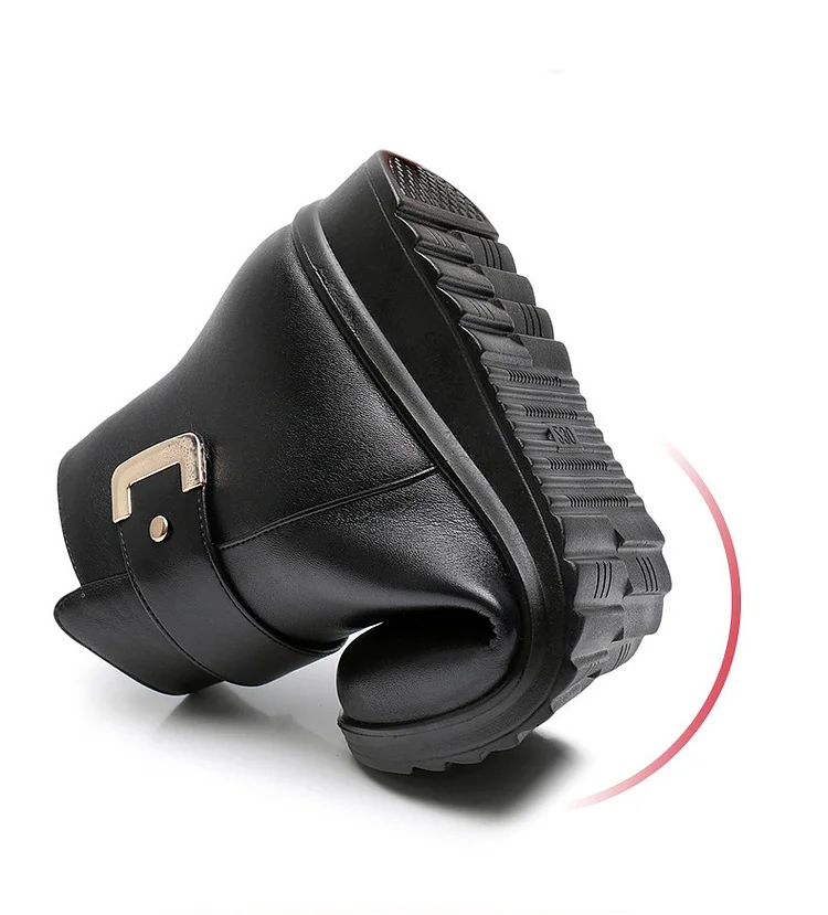 Echtes Leder Orthopädische Stiefel für bequemen Halt