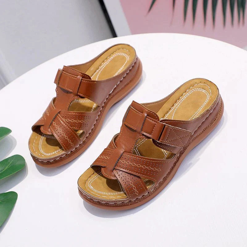 Atmungsaktive orthopädische Sommerslipper für Damen