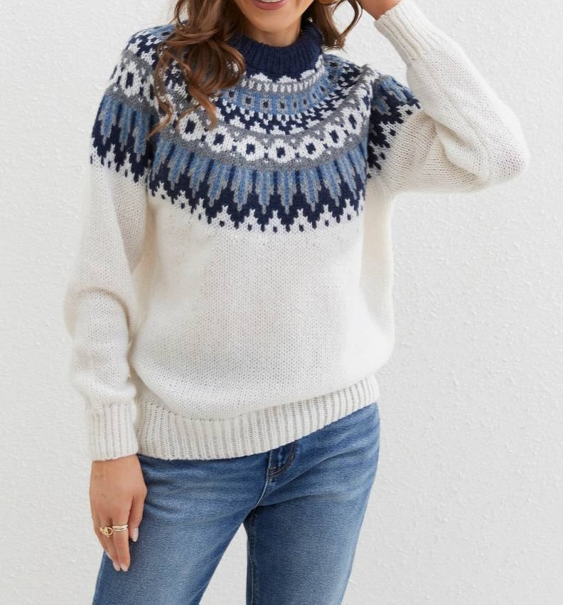 Charlotte® | Stilvoller ethnisch gemusterter Pullover