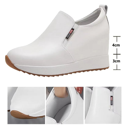 Schicke Stiefeletten aus echtem Leder mit Blockabsatz