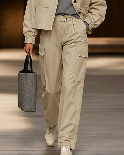 Moderne Utility Cargo Jacke und Hose Set