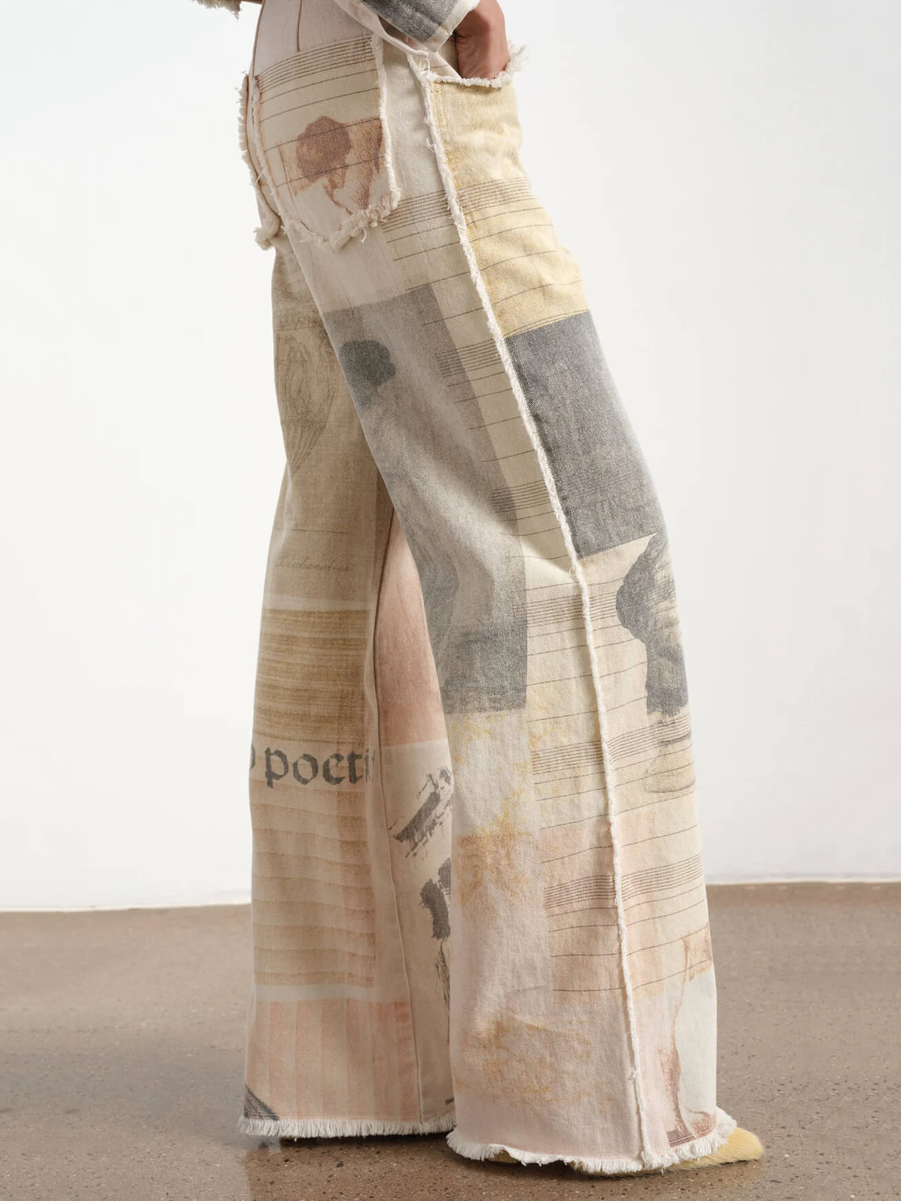 Alma Damen High-Rise Jeans mit weitem Bein