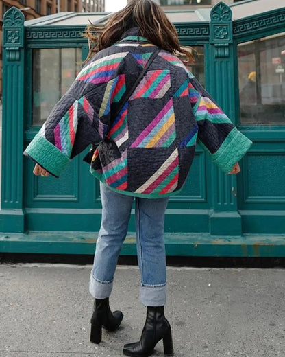 Übergroße Vintage-Casual-Jacke