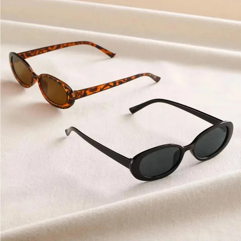Retro-Sonnenbrille mit klarem Glas für zeitlosen Stil