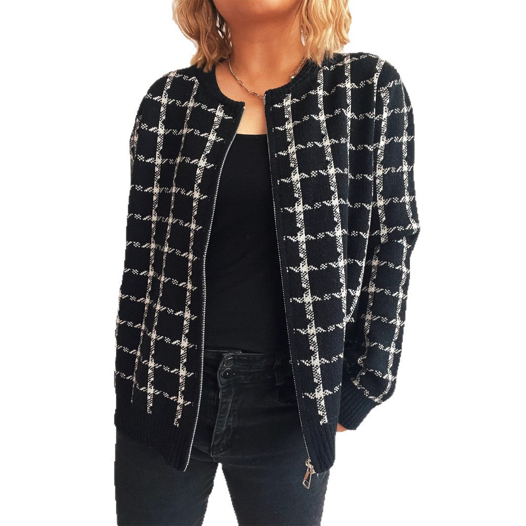 Gemütlicher kariert Cardigan mit Taschen für den Alltagstil
