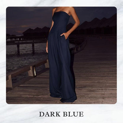Lässiger ärmelloser Jumpsuit für den einfachen Alltag