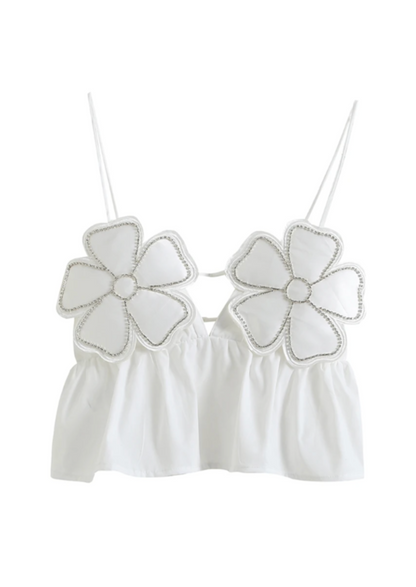 Damen Weiße Fließende Arabella Bluse