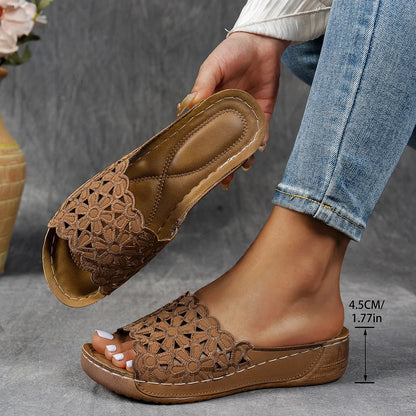 Stilvolle Fischnetz-Riemchensandalen für Damen