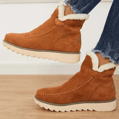 Gemütliche gestrickte Winter-Stiefeletten