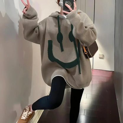 Gemütlicher übergroßer Kapuzenpullover