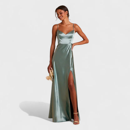 Satin Nachthemdkleid