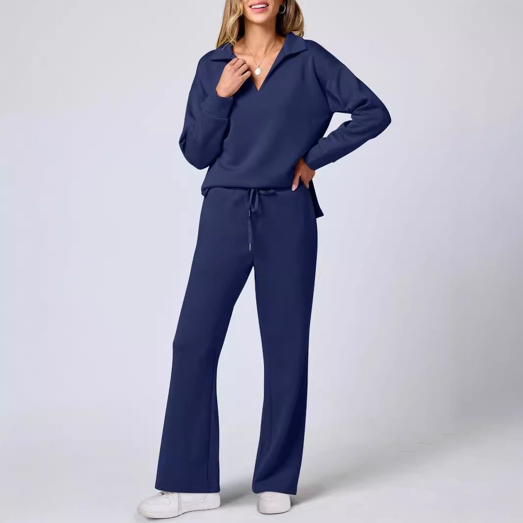 Gemütliches Damen-Casual-Loungewear-Trainingsanzug-Set