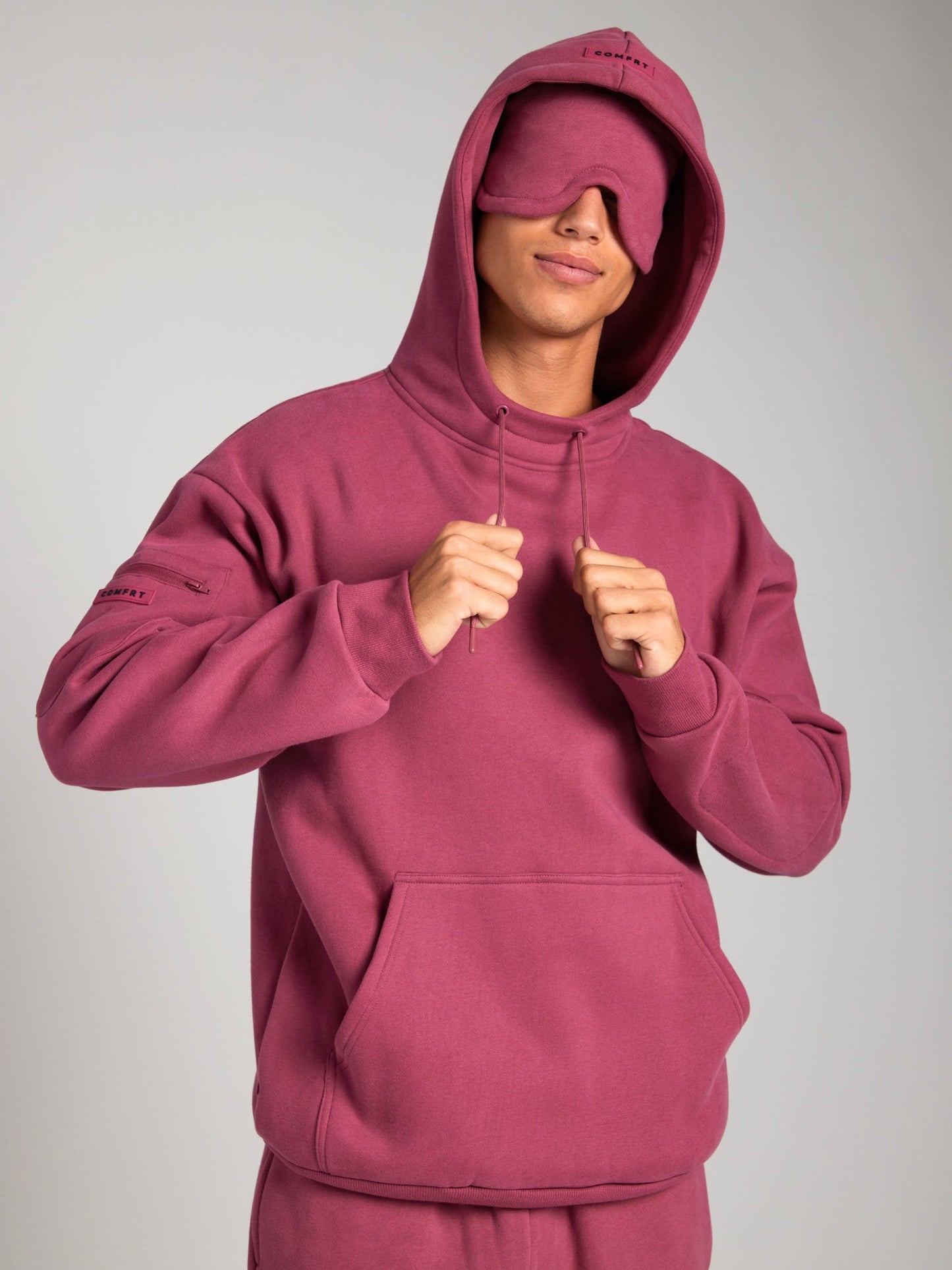 Gemütlicher Reise-Hoodie mit Flugmodus-Grafik