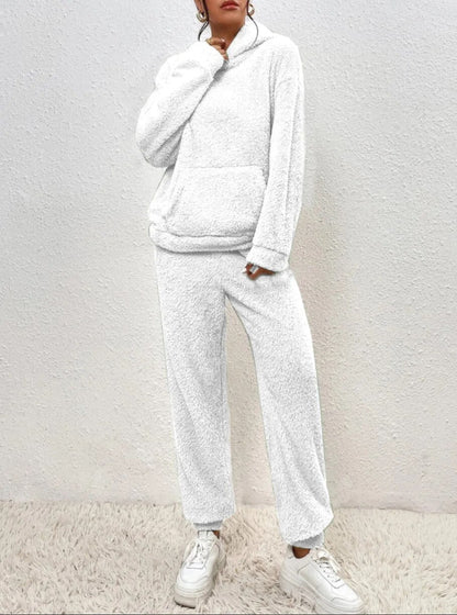 Gemütliches Teddy-Zweiteiler-Loungewear-Set für Damen