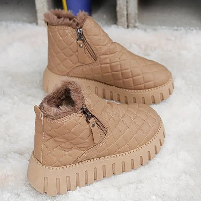 Damen Leder Winterstiefel mit orthopädischer Unterstützung