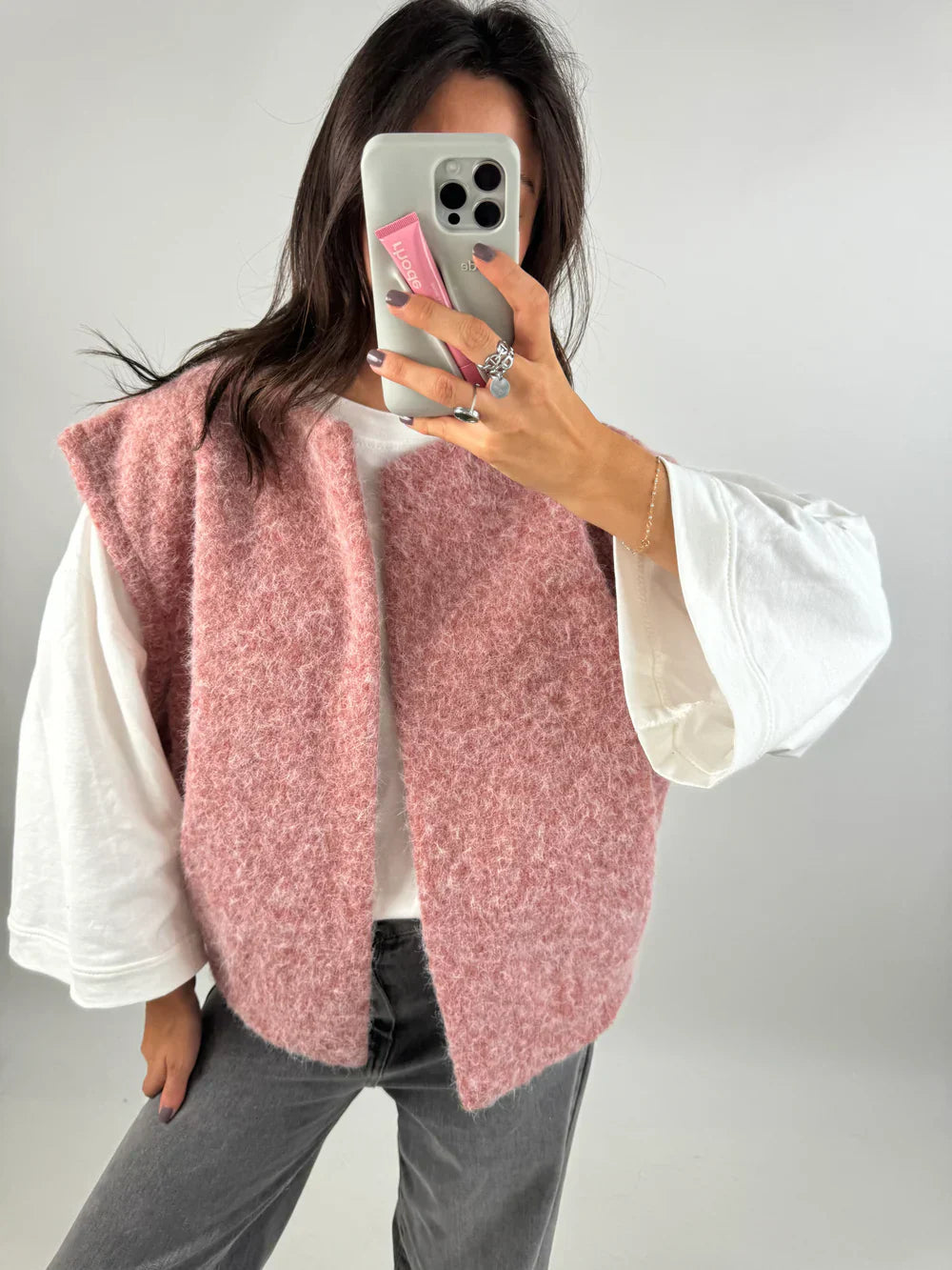 Nützliche ärmellose Weste mit mehreren Taschen