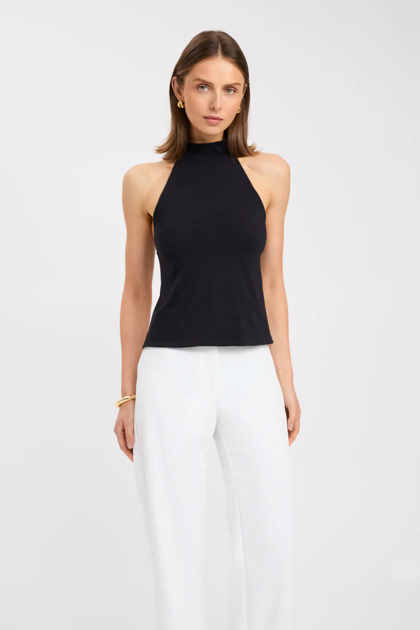 Leichtes Leinenmisch-Kaye-Top für mühelosen Stil