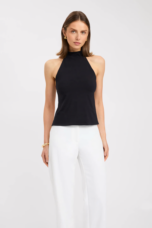 Leichtes Leinenmisch-Kaye-Top für mühelosen Stil