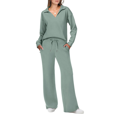 Gemütliches Damen-Casual-Loungewear-Trainingsanzug-Set