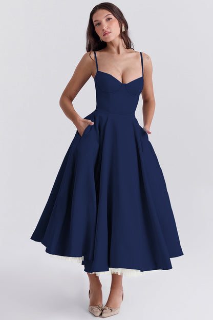 Evelina Elegantes Midikleid für Damen
