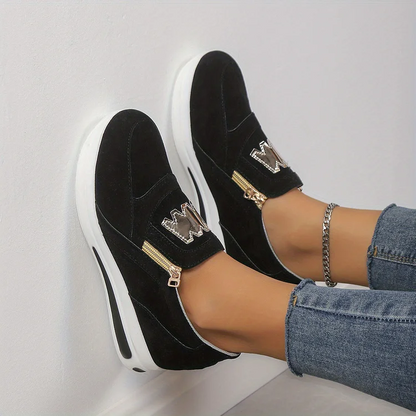 Bequeme orthopädische Plateauschlupfschuhe für Damen