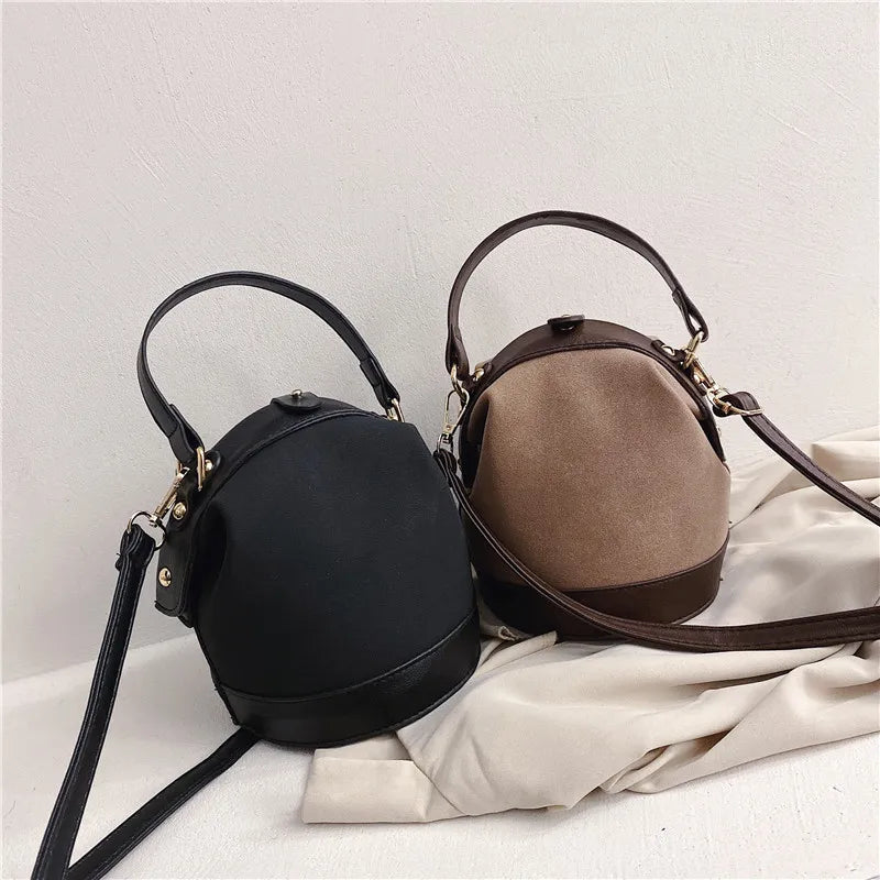 Retro Chic Eimer-Schultertasche