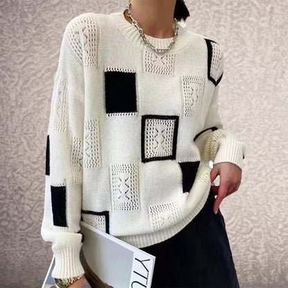 Gemütlicher schicker Winterstrickpullover