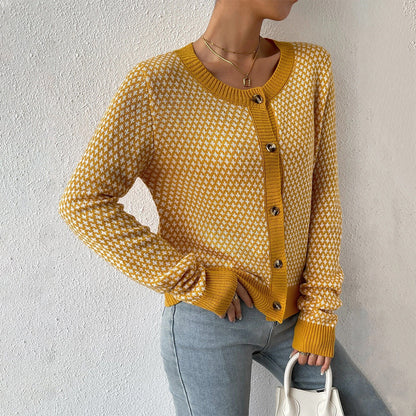 Damen Strick-Cardigan mit Knopfleiste vorne