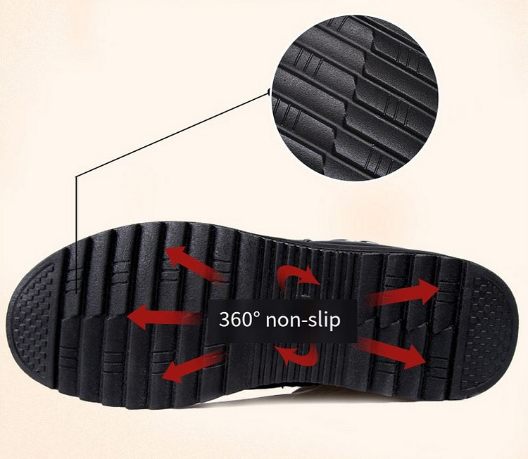 Echtes Leder Orthopädische Stiefel für bequemen Halt
