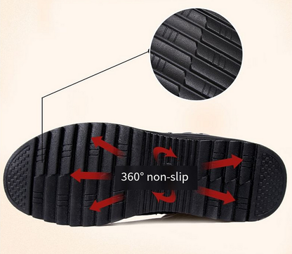 Echtes Leder Orthopädische Stiefel für bequemen Halt