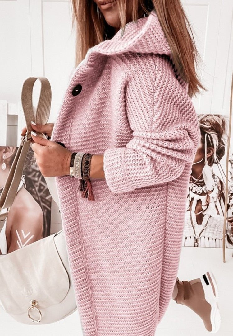 Gemütlicher Strickcardigan mit grobem Muster