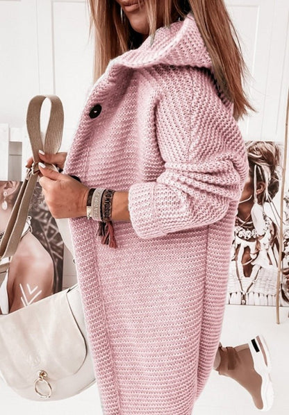 Gemütlicher Strickcardigan mit grobem Muster