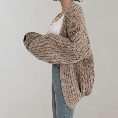 Gemütliche Grobstrickjacke für Damen