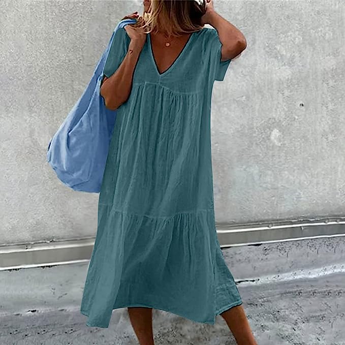 Pauline Laurent® | Einfaches Kleid mit Volants