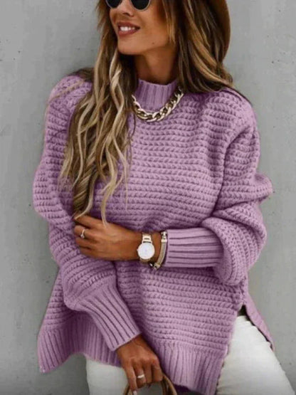 Gemütlicher Strickpullover mit elegantem Schnitt
