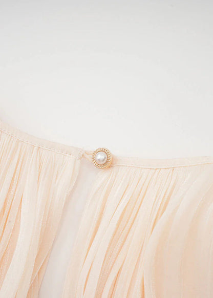Estelle Champagner Satin Negligékleid
