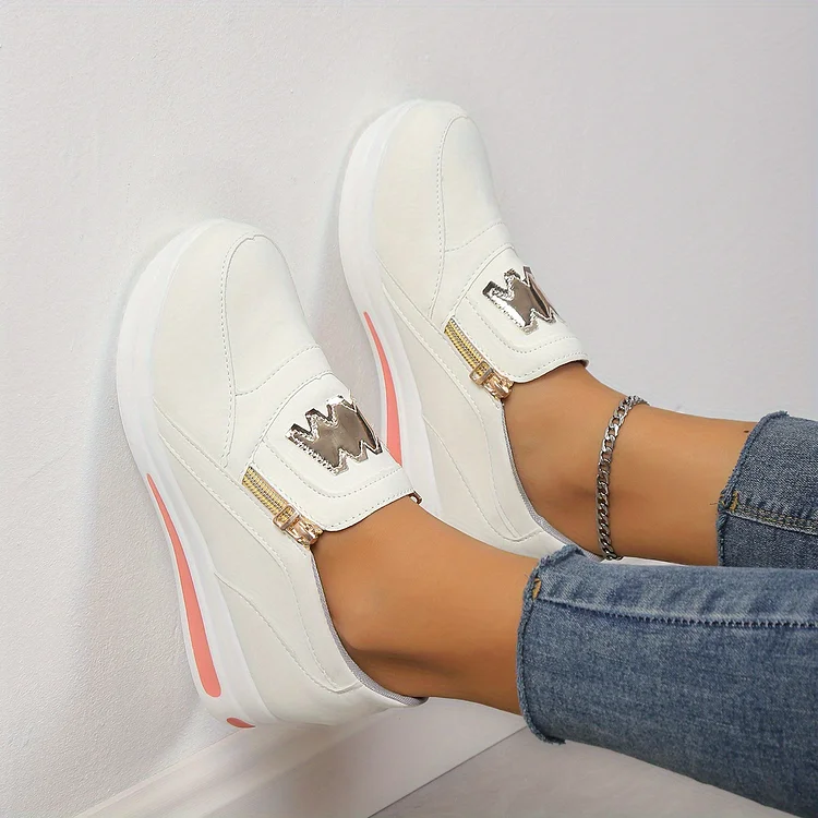 Bequeme orthopädische Plateauschlupfschuhe für Damen