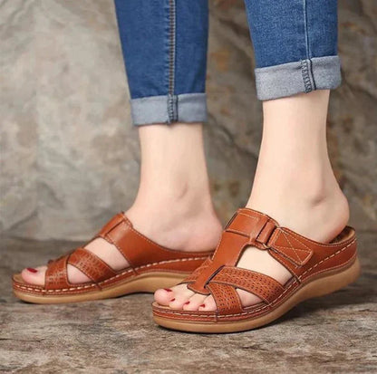 Atmungsaktive orthopädische Sommerslipper für Damen