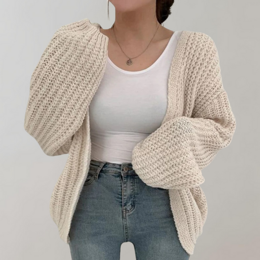 Gemütliche Grobstrickjacke für Damen