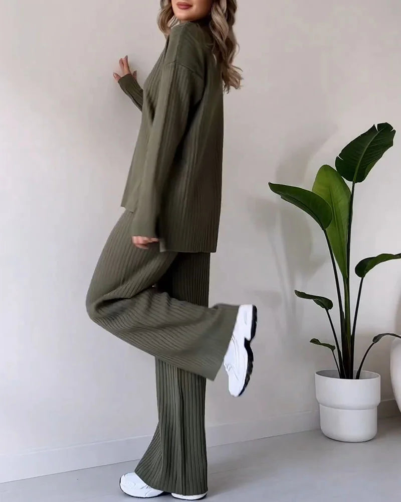 Schickes zweiteiliges Set mit Schlitz für lässigen Alltagslook