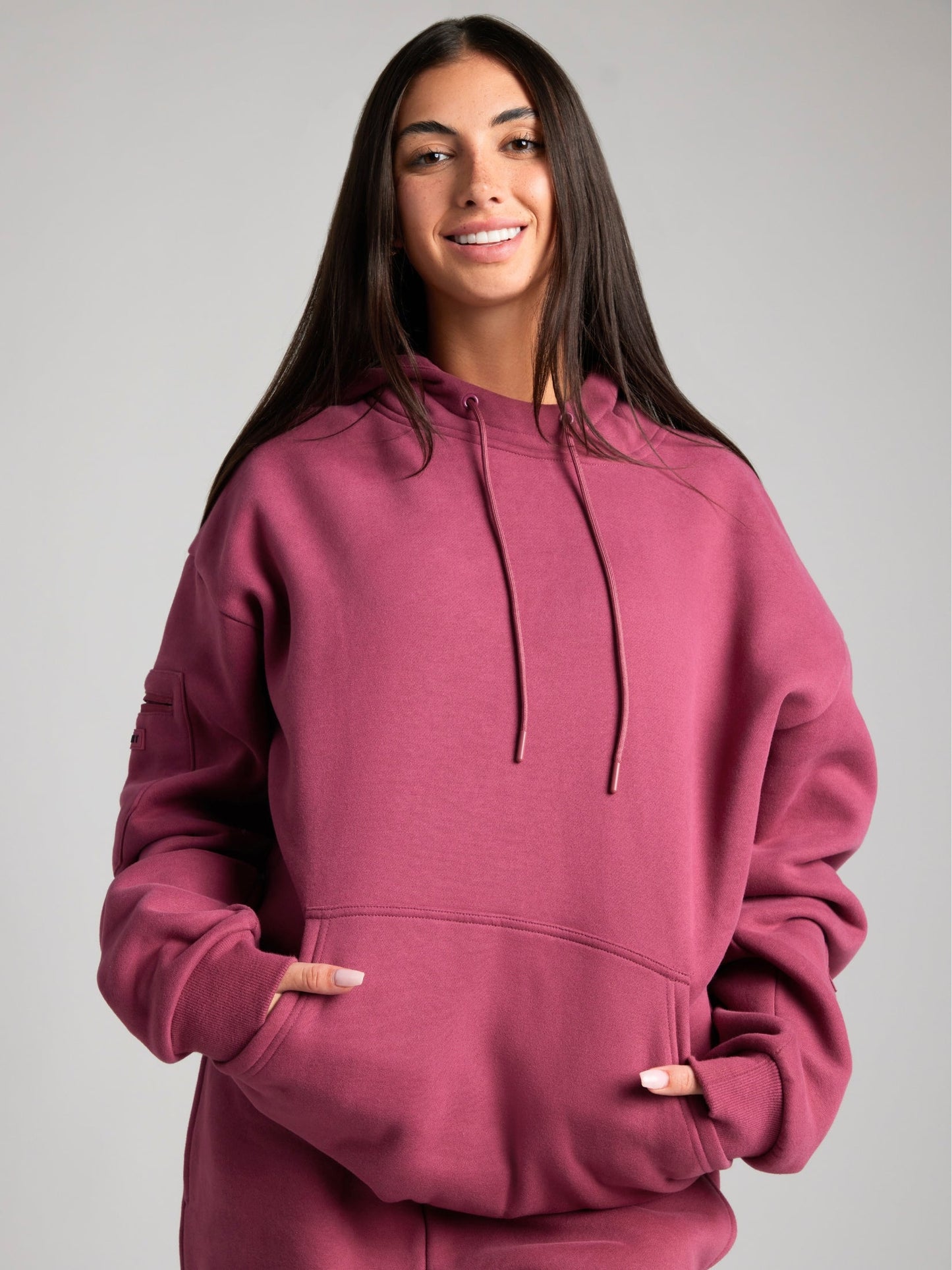 Gemütlicher Reise-Hoodie mit Flugmodus-Grafik