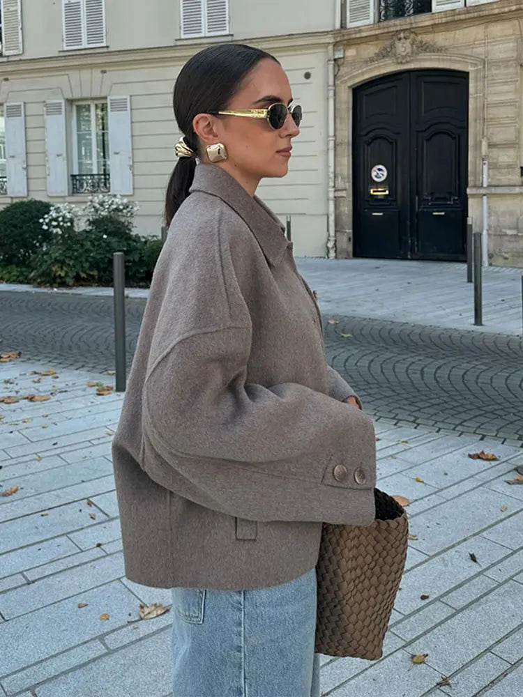 Elegante gesteppte Reversjacke für Übergangsjahreszeiten