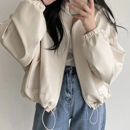 Personalisierte Hip-Hop PU-Lederjacke