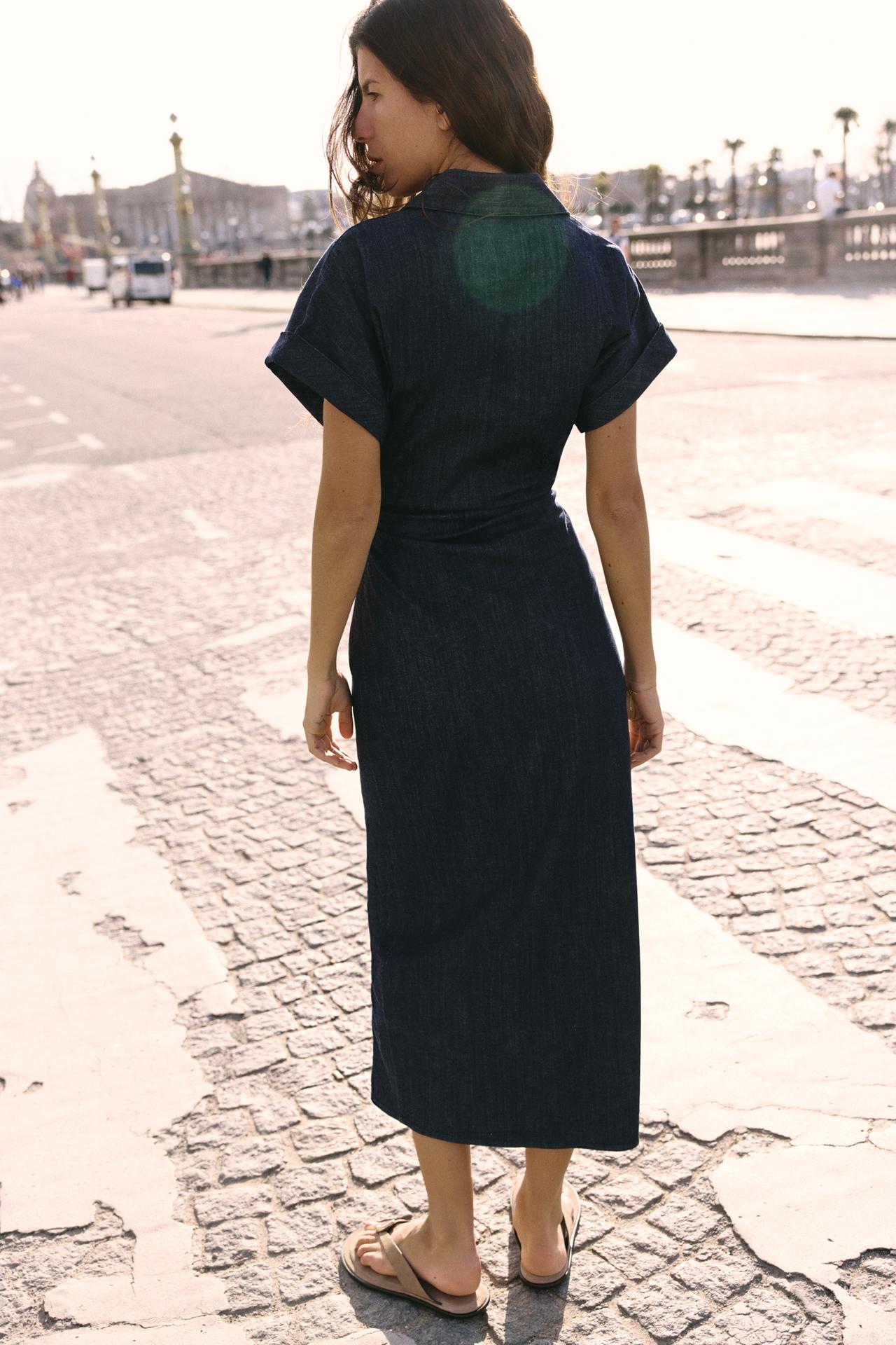 Lässiges Denim-Midikleid für den Alltag